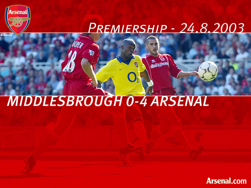 Arsenal vs Middlesbrough '03-'04